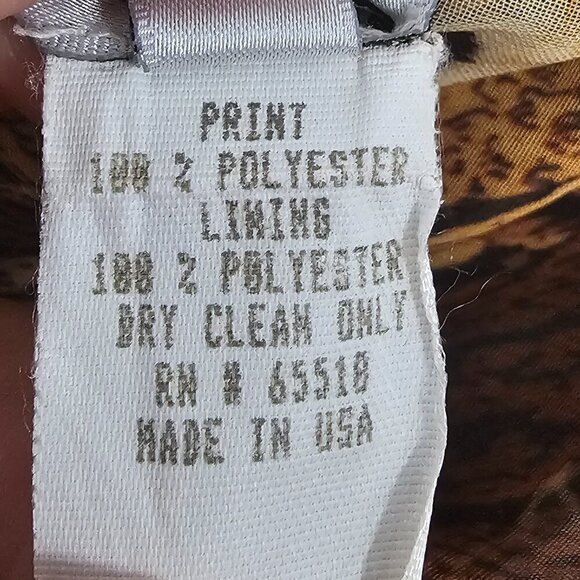 Vintage Patra Dress Brown Pink Leopard Snakeskin Floral Retro Whimsigoth 8 - Picture 11 of 12